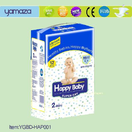 Happy Baby diapers, 12/11/10 pcs per bag
